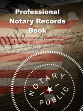 NRB-SS - Professional Notary Records Book&trade;